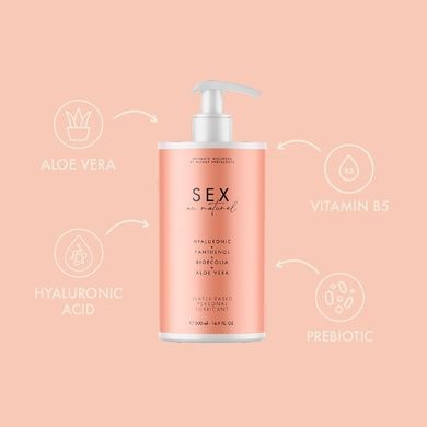 Змазка водна Bijoux Indiscrets Sex au Naturel 500 мл SX2188 фото