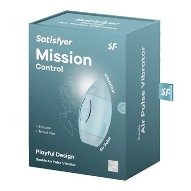 Вакуумный стимулятор Satisfyer Mission Control Blue SO8969 фото