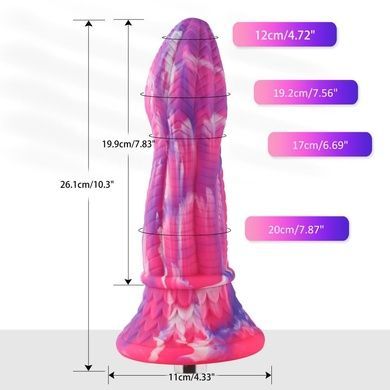 Фаллоимитатор для секс-машин Hismith 10.3 Silicone Monster Dildo Series SO6216 фото