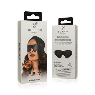 Маска Bedroom Fantasies Faux Leather Blindfold чорна SO8824 фото