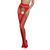 Эротические колготки-бодистокинг Passion ECO S002 red, с доступом, геометрическое плетение