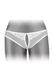Сексуальные трусики с жемчужинами и открытым доступом Fashion Secret Софи One Size белые