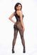 Бодистокинг Noir Handmade F315 Ego flocked mesh halter catsuit - XXL