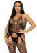 Бодистокинг с открытым доступом Leg Avenue Net suspender bodystocking One size Black, кружево
