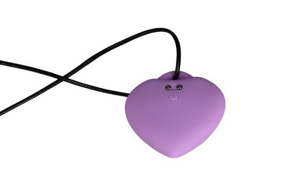 Минивибратор сердечко FairyGasm PleasureStone violet SX0646 фото