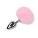 Анальна пробка з хвостом Alive Fluffy Plug L Pink SO6319 фото 1