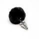 Анальная пробка с хвостом Alive Fluffy Twist Plug M Black SO6309 фото 2