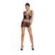 Бодістокінг мінісукня з метеликами Passion BS090 One Size black