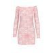 Прозорий пеньюар з довгим рукавом Passion YOLANDA CHEMISE XXL/XXXL, pink, трусики