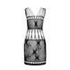 Бодістокінг мінісукня з метеликами Passion BS090 One Size black