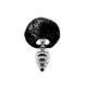 Анальная пробка с хвостом Alive Fluffy Twist Plug M Black SO6309 фото 1