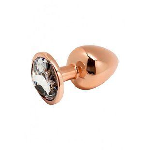 Анальна пробка Wooomy Tralalo Rose Gold Metal Plug L SO7426 фото