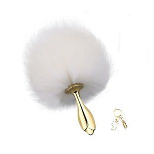 Анальна пробка з кролячим хвостом LOCKINK Tail Anal Rose SX0867 фото