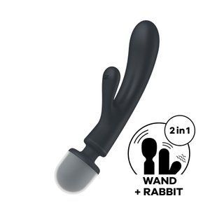 Вібратор-кролик Satisfyer Triple Lover Grey SO8789 фото