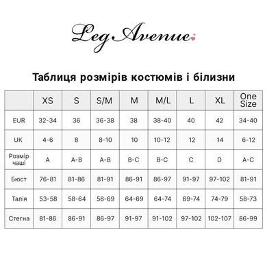 Сексуальна мінісукня під латекс з відкритими грудьми і халтером Leg Avenue One size чорна