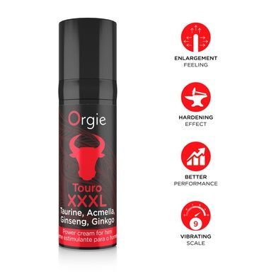 Крем для ерекції Orgie Touro XXXL Power Cream 15 мл SX1561 фото