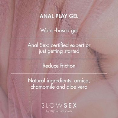 Анальний гель-змазка водний Bijoux Indiscrets Slow Sex 30 мл SO5900 фото
