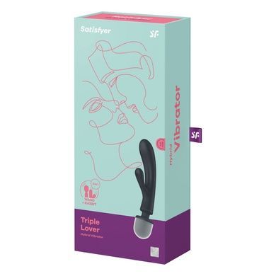 Вибратор-кролик Satisfyer Triple Lover Grey SO8789 фото
