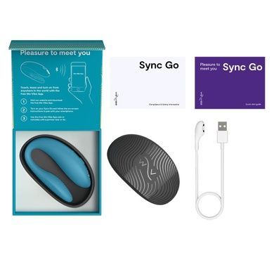 Смарт-вибратор для пар We-Vibe Sync GO Turquoise SX0528 фото