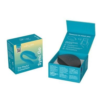 Смарт-вибратор для пар We-Vibe Sync GO Turquoise SX0528 фото