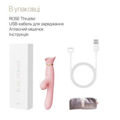 Пульсатор-вибратор Zalo ROSE Thruster Strawberry Pink SO6682 фото