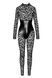 Комбинезон Noir Handmade F299 Enigma lace catsuit with underbust bodice - M