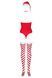 Боди Obsessive Kissmas teddy red S/M
