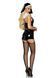 Вініловий костюм черниці Leg Avenue Sinful Sister XL, комбінезон, комір, пояс, головний убір