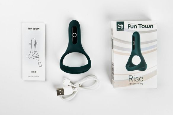 Ерекційне кільце Fun Town Rise Turquoise SO5748 фото