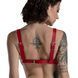 Ліф з натуральної шкіри Feral Feelings - Bikini Top Red