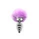 Анальна пробка з хвостом Alive Fluffy Twist Plug M Purple SO6308 фото 1