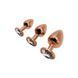Анальная пробка Wooomy Tralalo Rose Gold Metal Plug L SO7426 фото 4