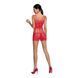 Бодістокінг мінісукня з метеликами Passion BS090 One Size red