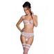 Сексуальный комплект с поясом для чулок Passion LOVELIA SET S/M, white