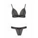 Комплект білизни Passion Exclusive GLAMISS SET XXL/XXXL, black