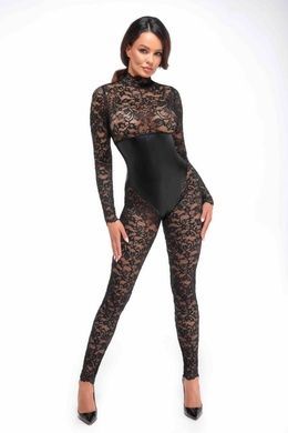 Комбінезон Noir Handmade F299 Enigma lace catsuit with underbust bodice - L
