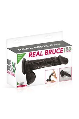Фаллоимитатор на присоске Real Body Real Bruce Black диаметр 4,2 см SO4028 фото