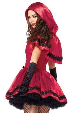 Эротический костюм Красной шапочки Leg Avenue Gothic Red Riding Hood S, платье, накидка