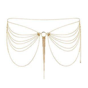 Ланцюжок на трусики або ліф Bijoux Indiscrets MAGNIFIQUE Waist Chain - Gold, прикраса на тіло