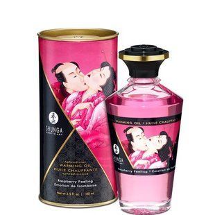 Разогревающее масло Shunga Aphrodisiac Малина 100мл SO2494 фото
