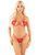 Комплект Leg Avenue Open Cup Bra and Pearl String One Size, Red