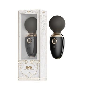 Смарт-вібромасажер Zalo AVA Obsidian Black з підігрівом SO9553 фото