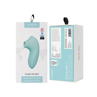 Вакуумный стимулятор Svakom Pulse Lite Neo Seafoam Blue SO7324 фото