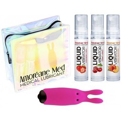 3 смазки Amoreane Med (3х10мл) и вибропуля Adrien Lastic SO3838 фото