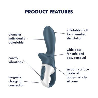 Анальный надувной вибратор Satisfyer Air Pump Booty 2 SO8410 фото
