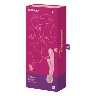 Вібратор-кролик Satisfyer Triple Lover Pink SO8790 фото