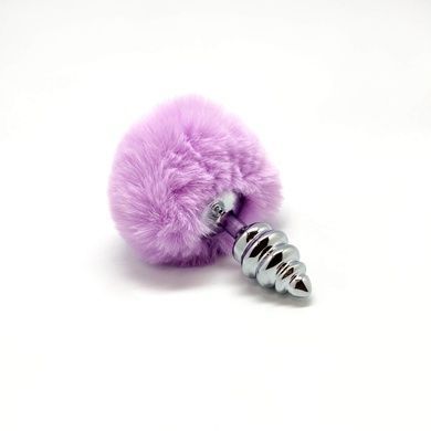 Анальная пробка с хвостом Alive Fluffy Twist Plug S Purple SO6306 фото