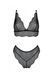 Комплект Passion AMBERLY SET black, S/M, бралет і трусики бразиліана
