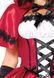 Эротический костюм Красной шапочки Leg Avenue Gothic Red Riding Hood S, платье, накидка