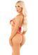 Комплект Leg Avenue Open Cup Bra and Pearl String One Size, Red